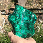 Bands of Turquoise and Green Malachite/Chrysocolla Nodule