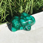 Bands of Turquoise and Green Malachite/Chrysocolla Nodule