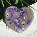 Exquisite Dual Sided Ornate Amethyst Heart