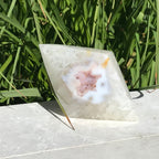 Great Sparkle and Pastel Shades Agate Diamond