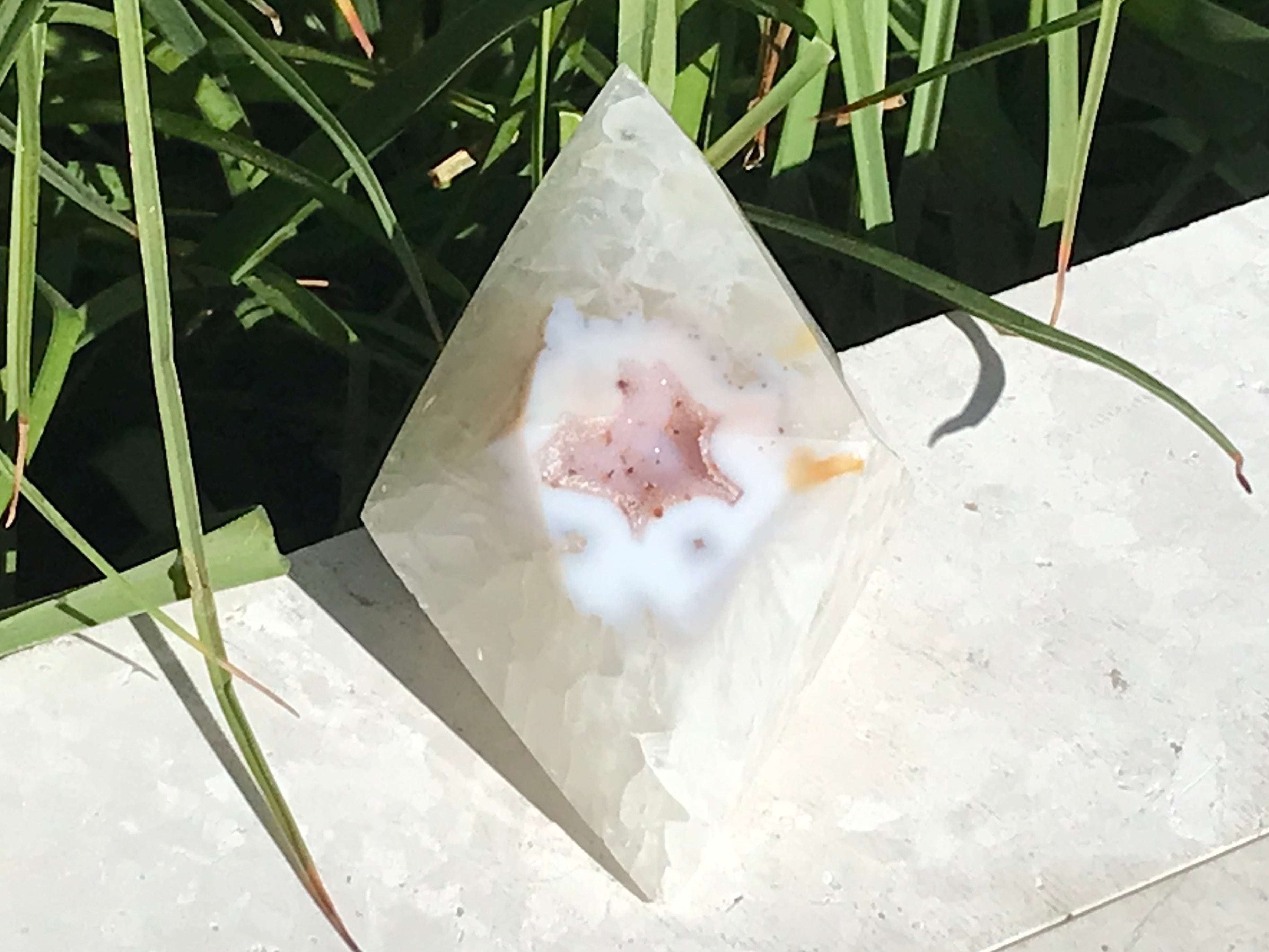 Great Sparkle and Pastel Shades Agate Diamond