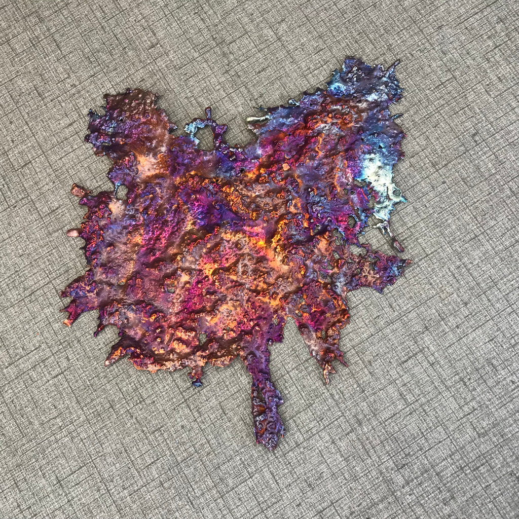 Rainbow Splash Copper Decor