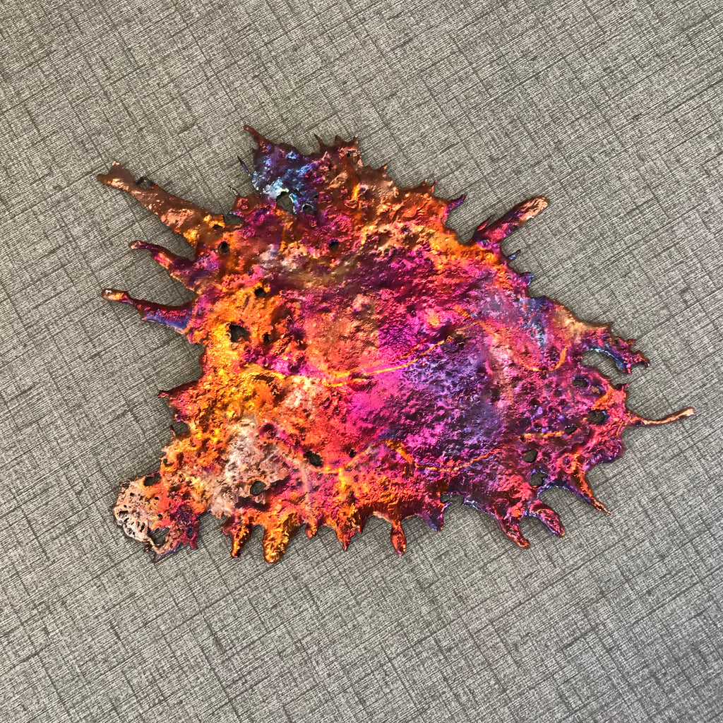 Modern Abstract Splash Copper