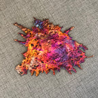 Modern Abstract Splash Copper