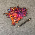 Modern Abstract Splash Copper