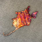 Handcrafted Rainbow Copper Splash Decor