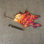 Handcrafted Rainbow Copper Splash Decor