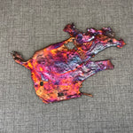 Shimmery Rainbow Copper Splash Abstract