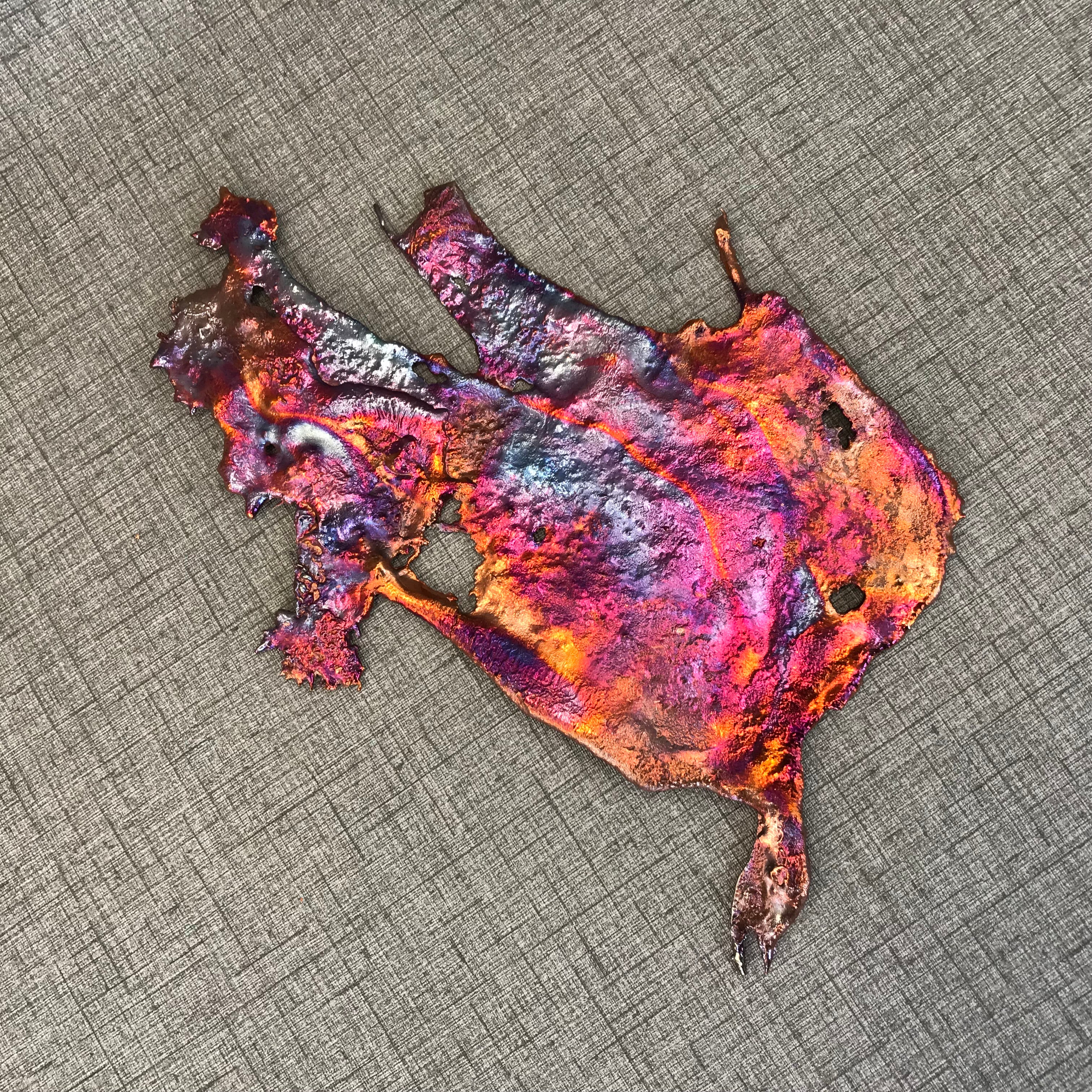 Shimmery Splash Copper Wall Decor