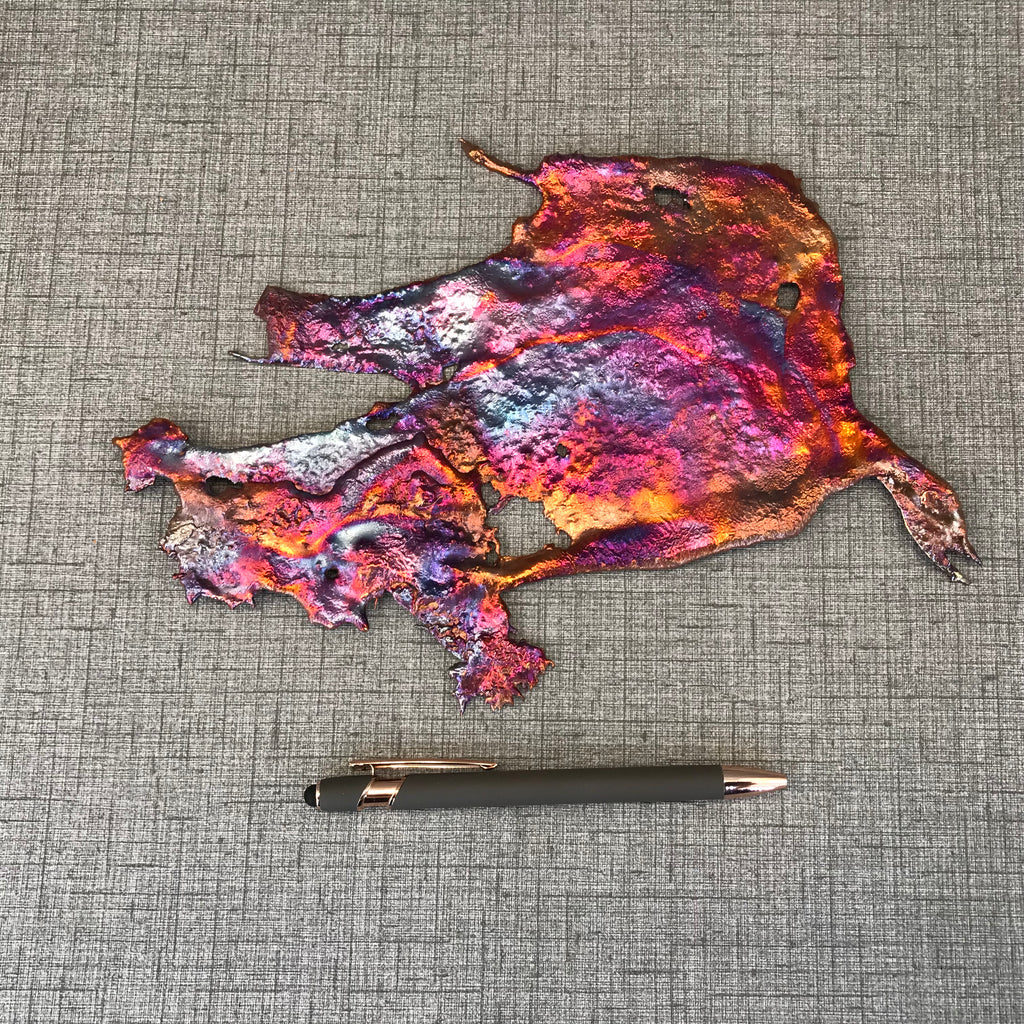 Shimmery Splash Copper Wall Decor