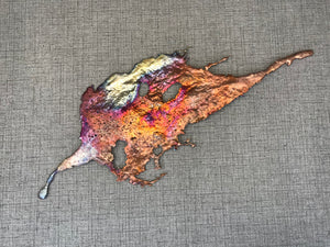 Handcrafted Splash Copper Art