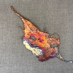 Handcrafted Splash Copper Art