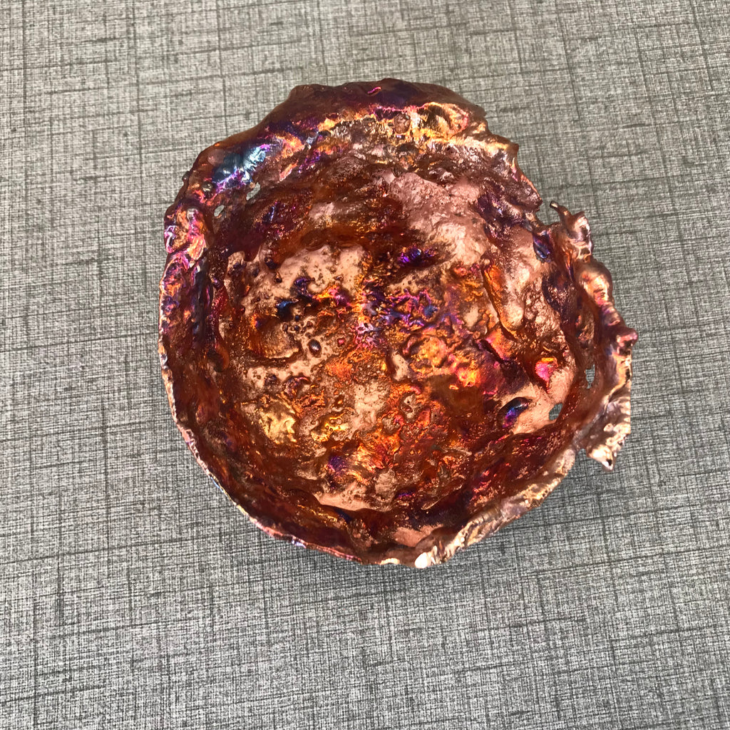 Medium Rainbow Copper Splash Bowl