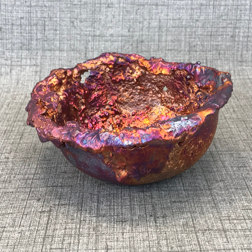 Rainbow Splash Copper Bowl