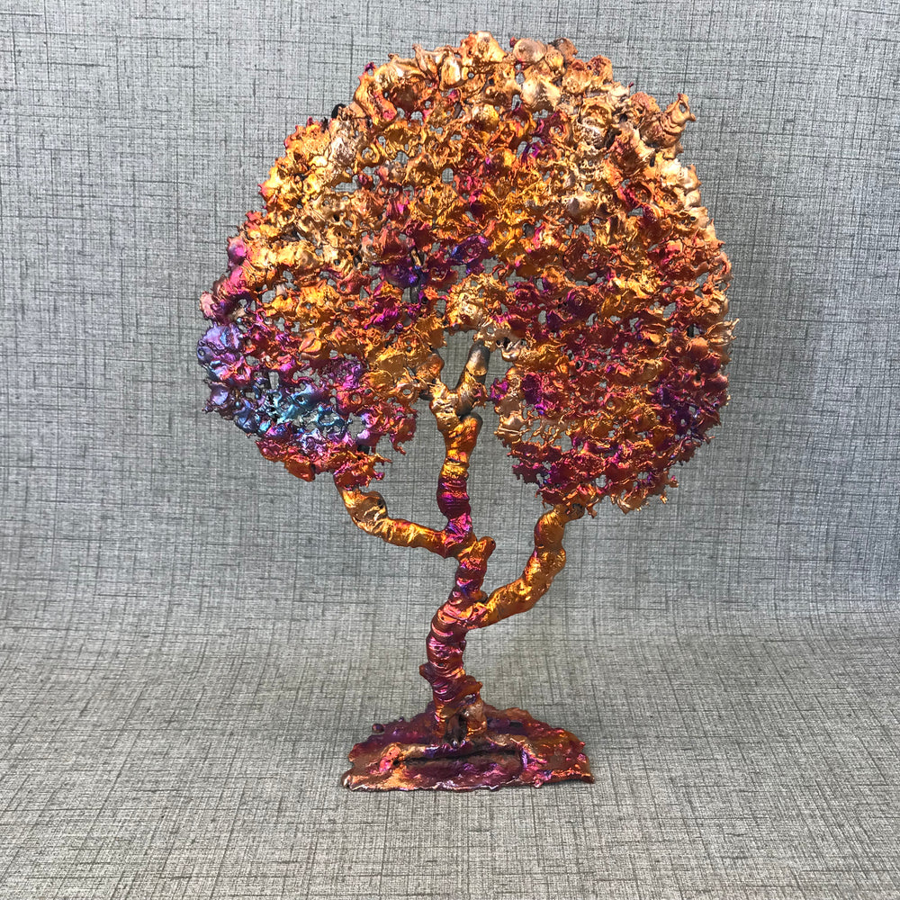 Rainbow Splash Copper Tree of Life