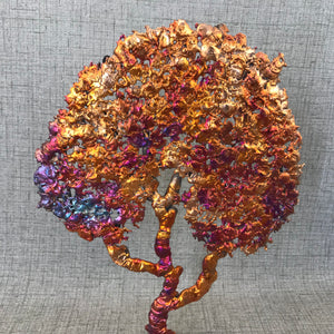 Rainbow Splash Copper Tree of Life