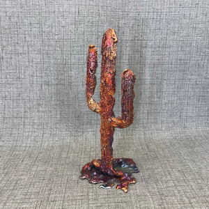 Standing Splash Copper Saguaro Cacti