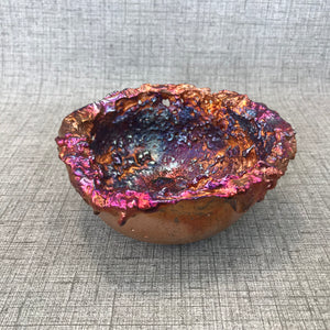 Medium Rainbow Splash Copper Bowl