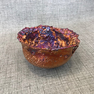 Medium Rainbow Splash Copper Bowl