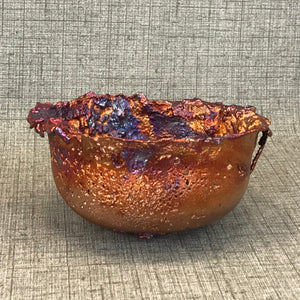 Medium Rainbow Splash Copper Bowl