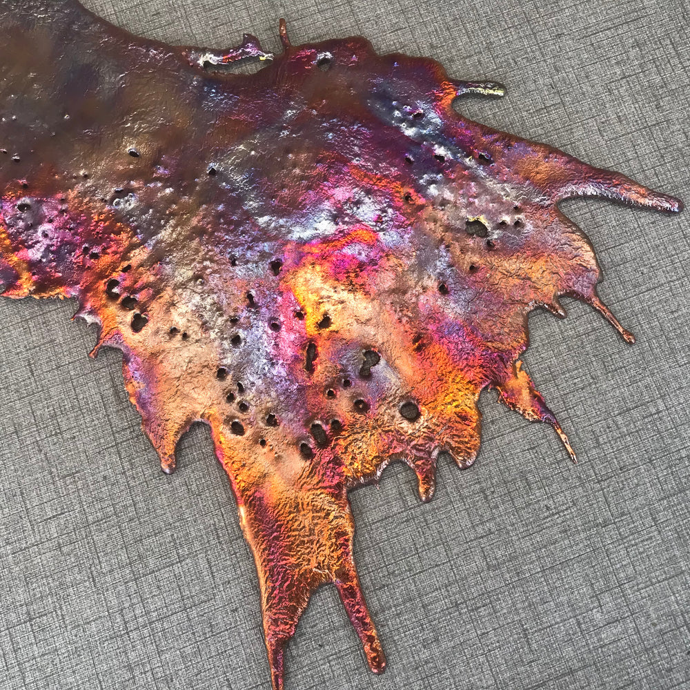 Prismatic Copper Splash Wall Art