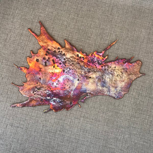 Prismatic Copper Splash Wall Art