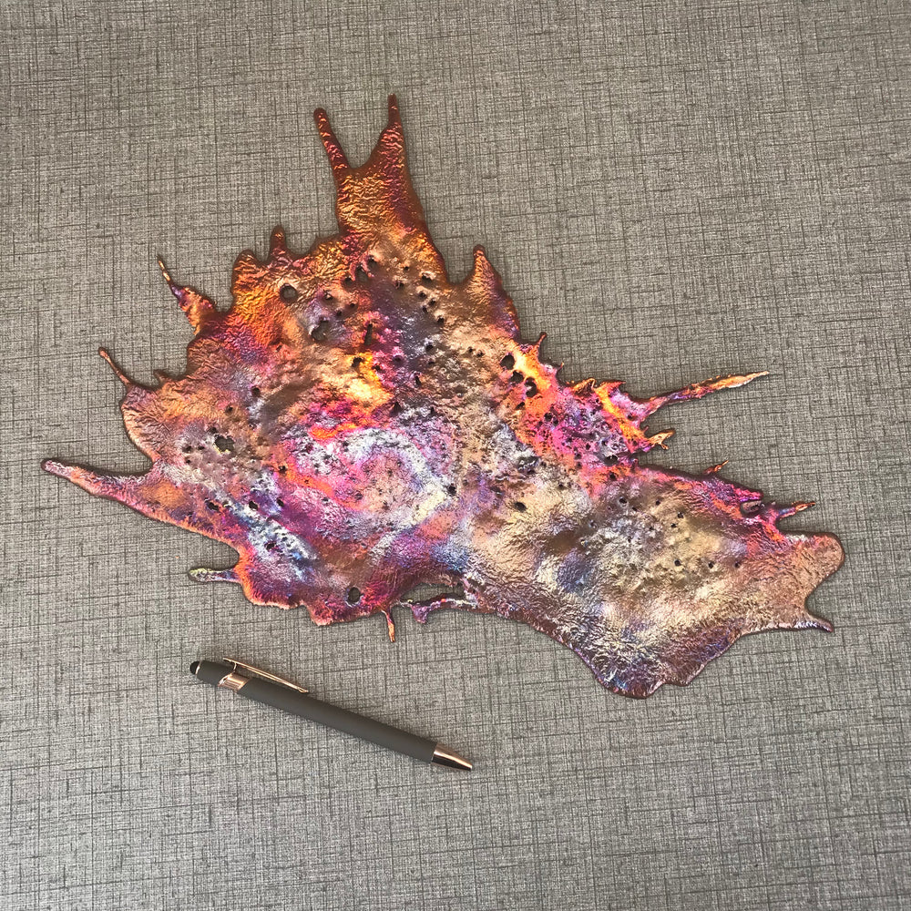 Prismatic Copper Splash Wall Art