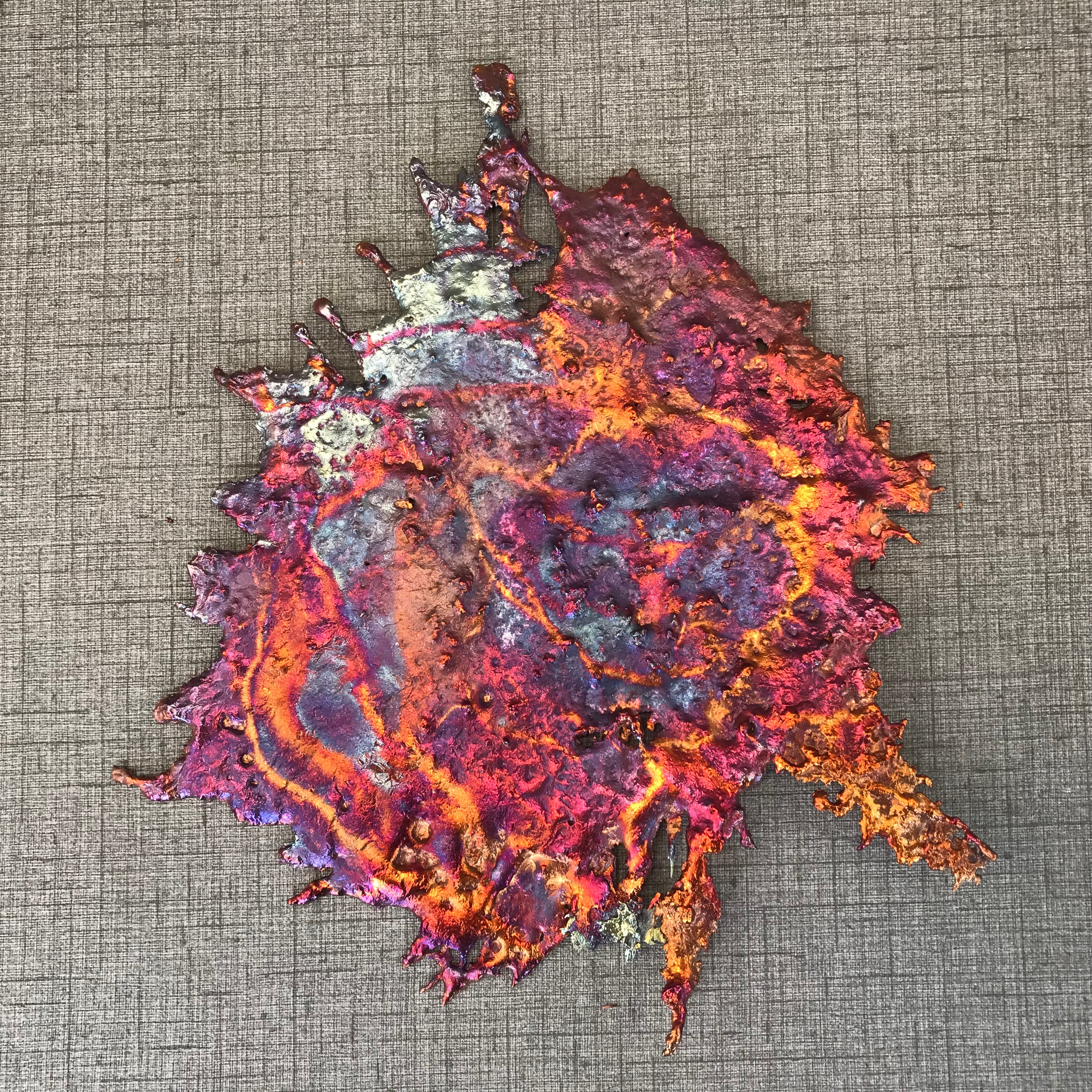 Lively Rainbow Copper Splash Decor