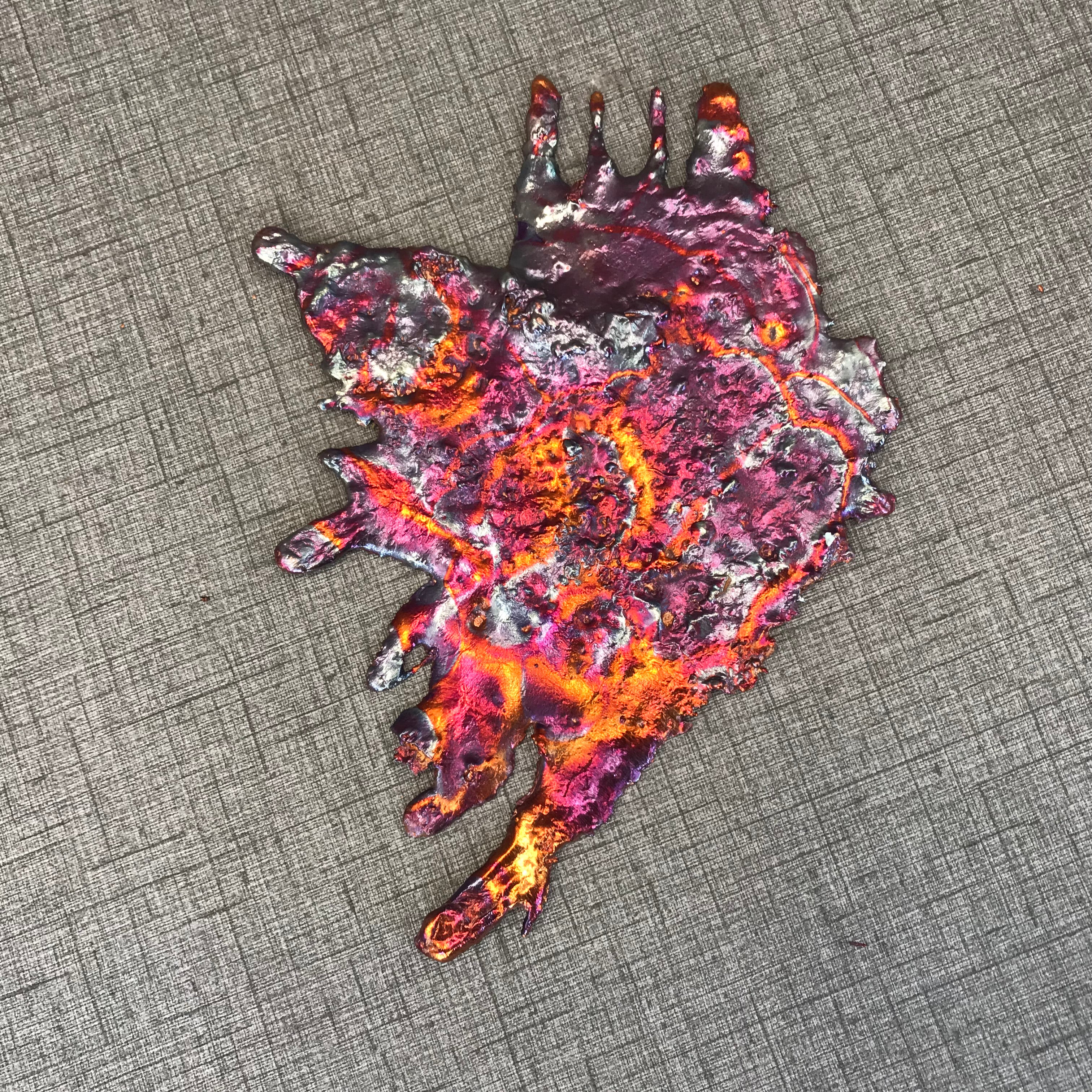 Exclusive Rainbow Copper Splash Wall Art