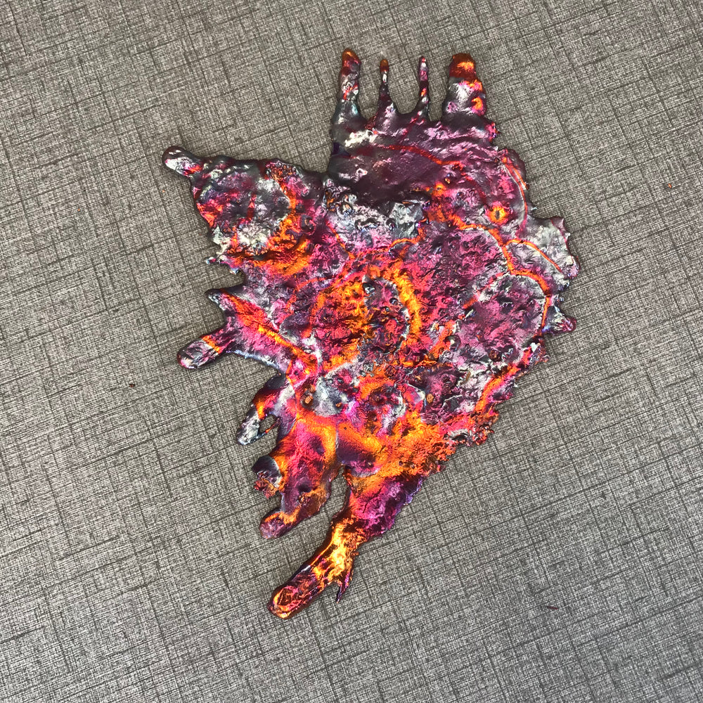 Exclusive Rainbow Copper Splash Wall Art