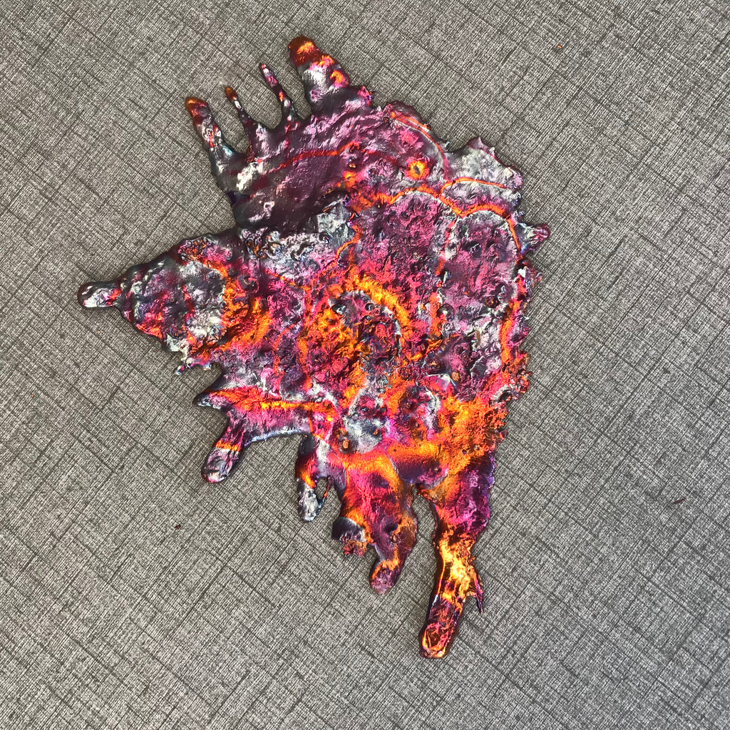 Exclusive Rainbow Copper Splash Wall Art