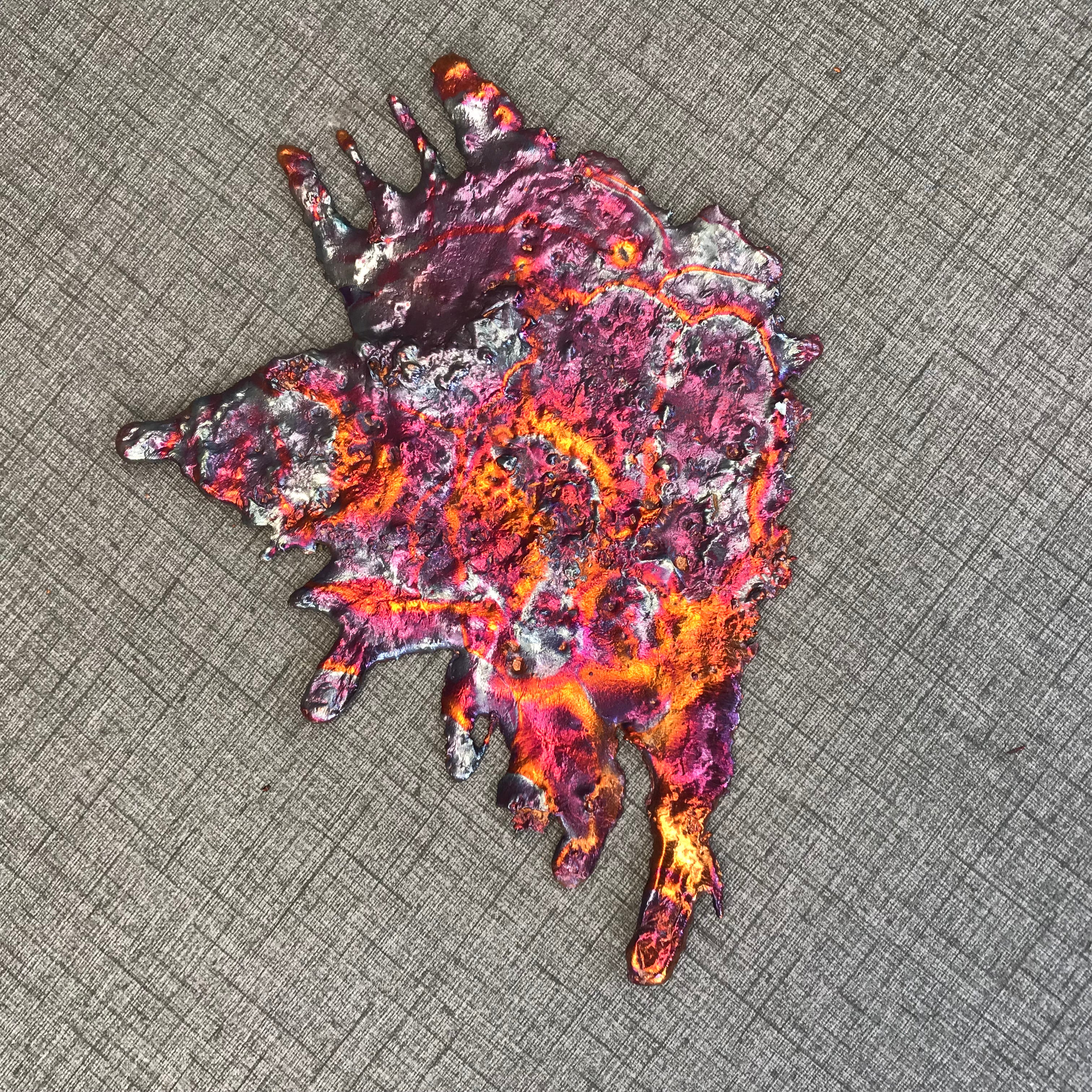 Exclusive Rainbow Copper Splash Wall Art