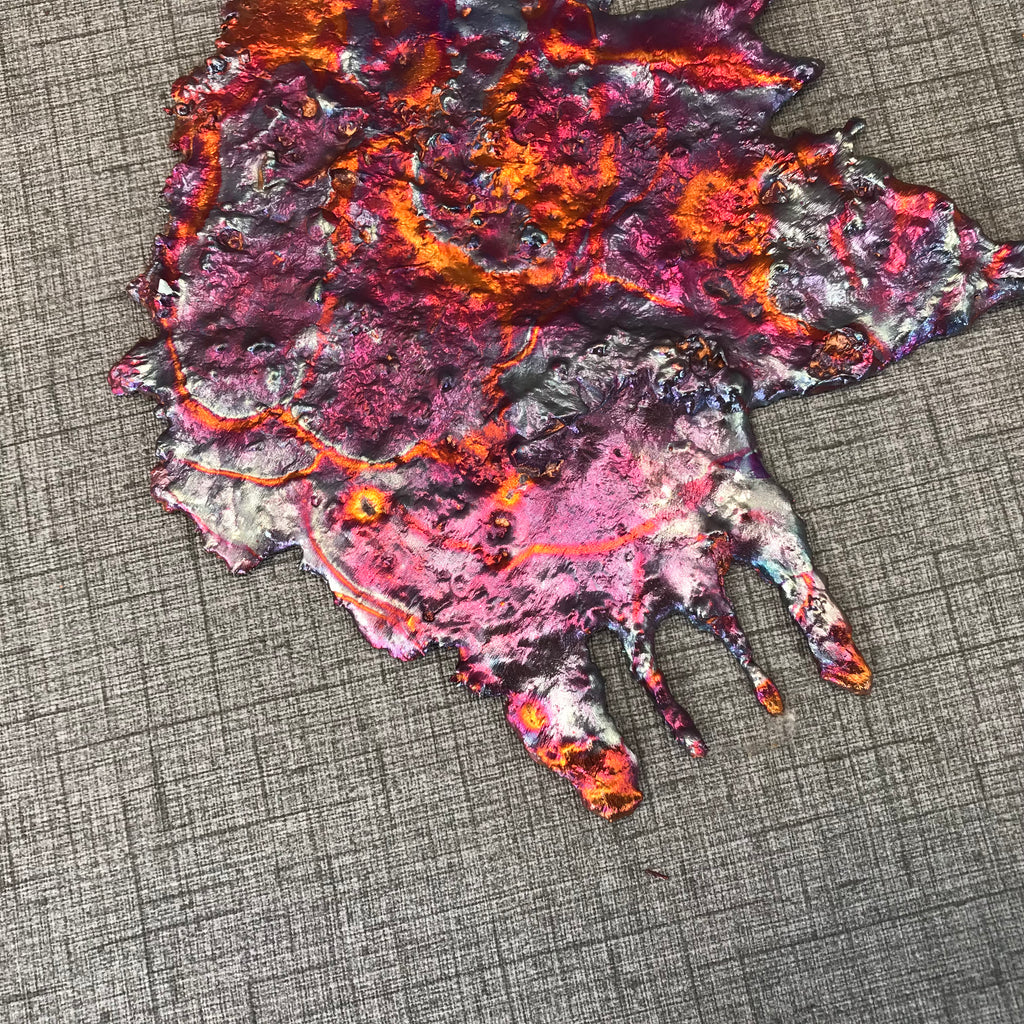 Exclusive Rainbow Copper Splash Wall Art