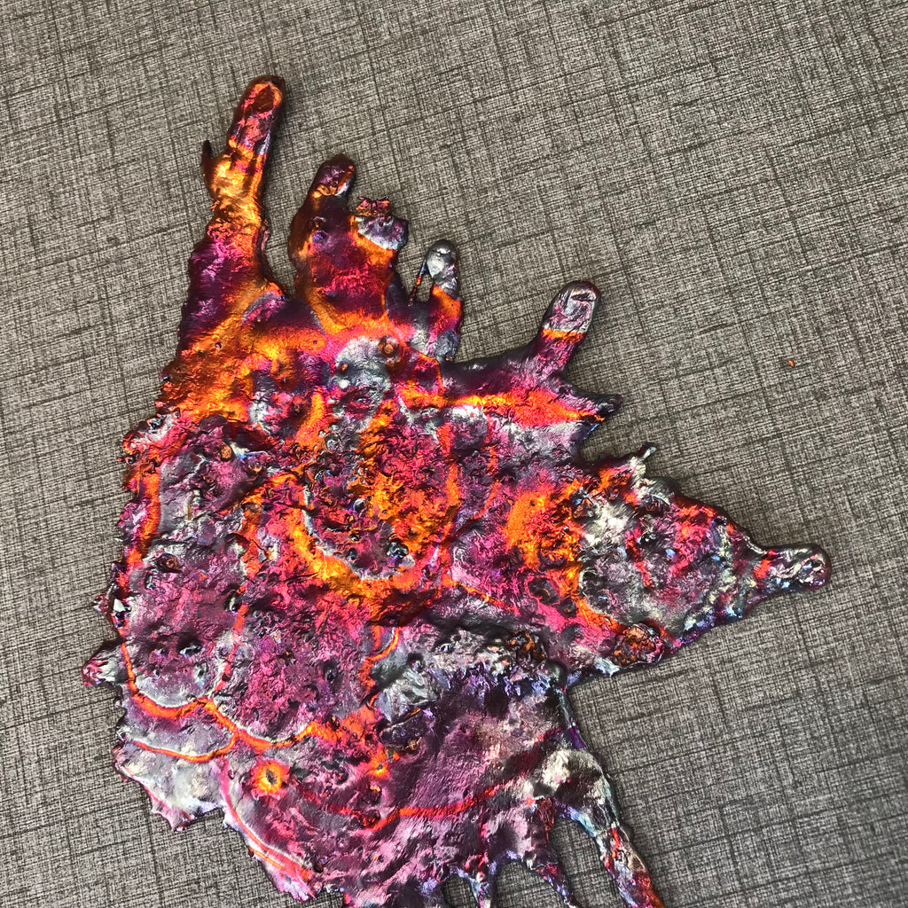 Exclusive Rainbow Copper Splash Wall Art