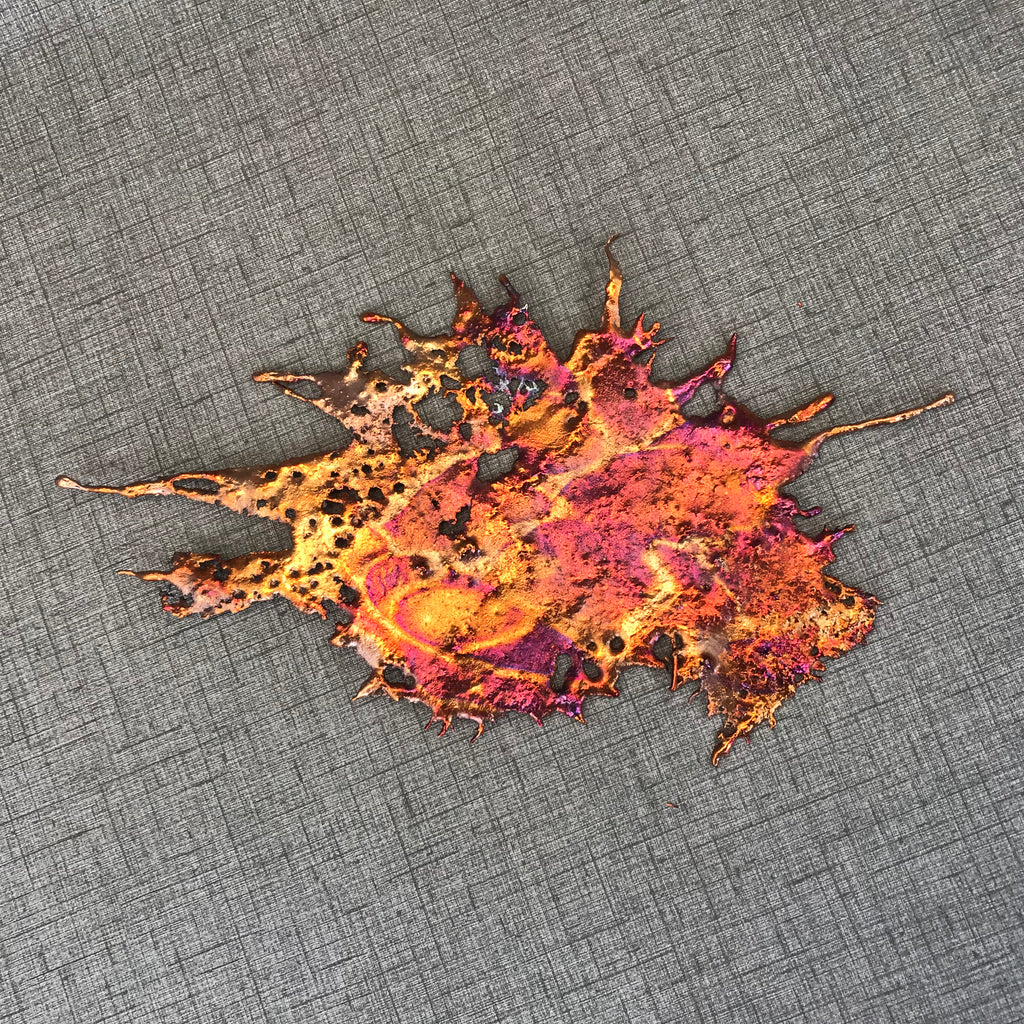 Bold and Bright Rainbow Copper Splash Design