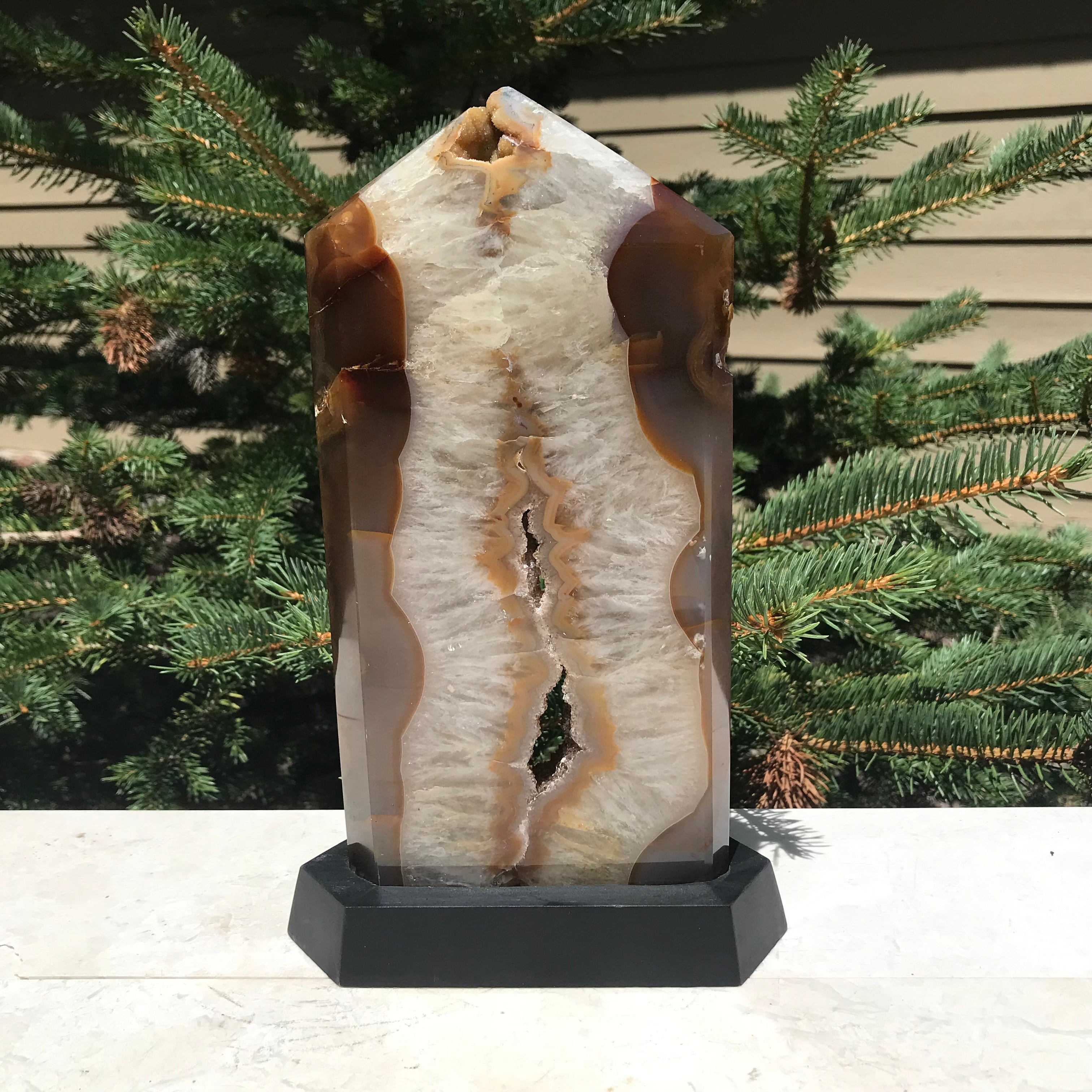 Supreme Brazilian Agate Tower