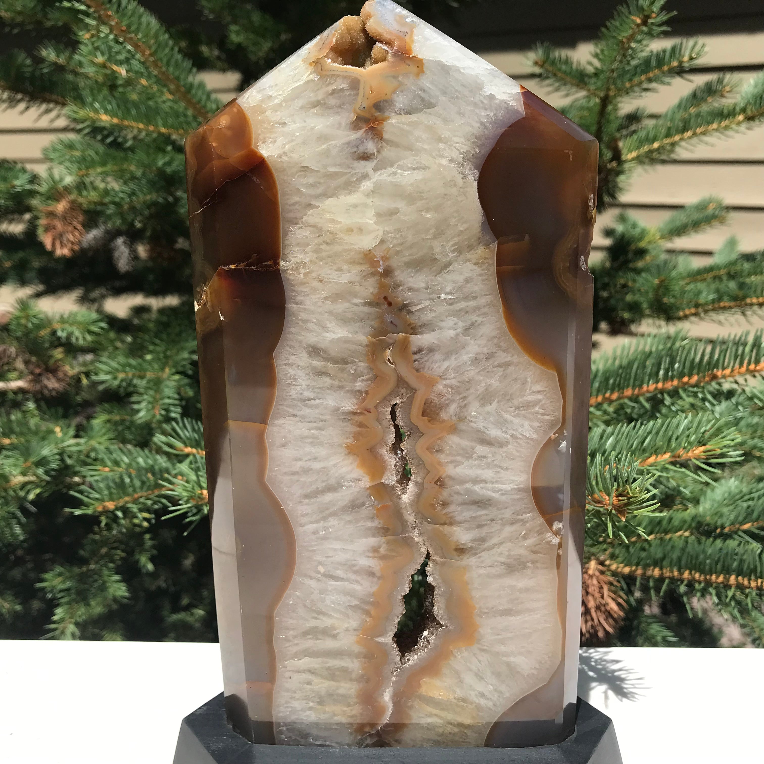 Supreme Brazilian Agate Tower