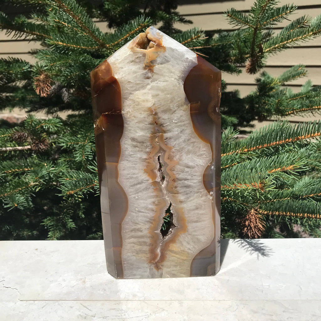Supreme Brazilian Agate Tower