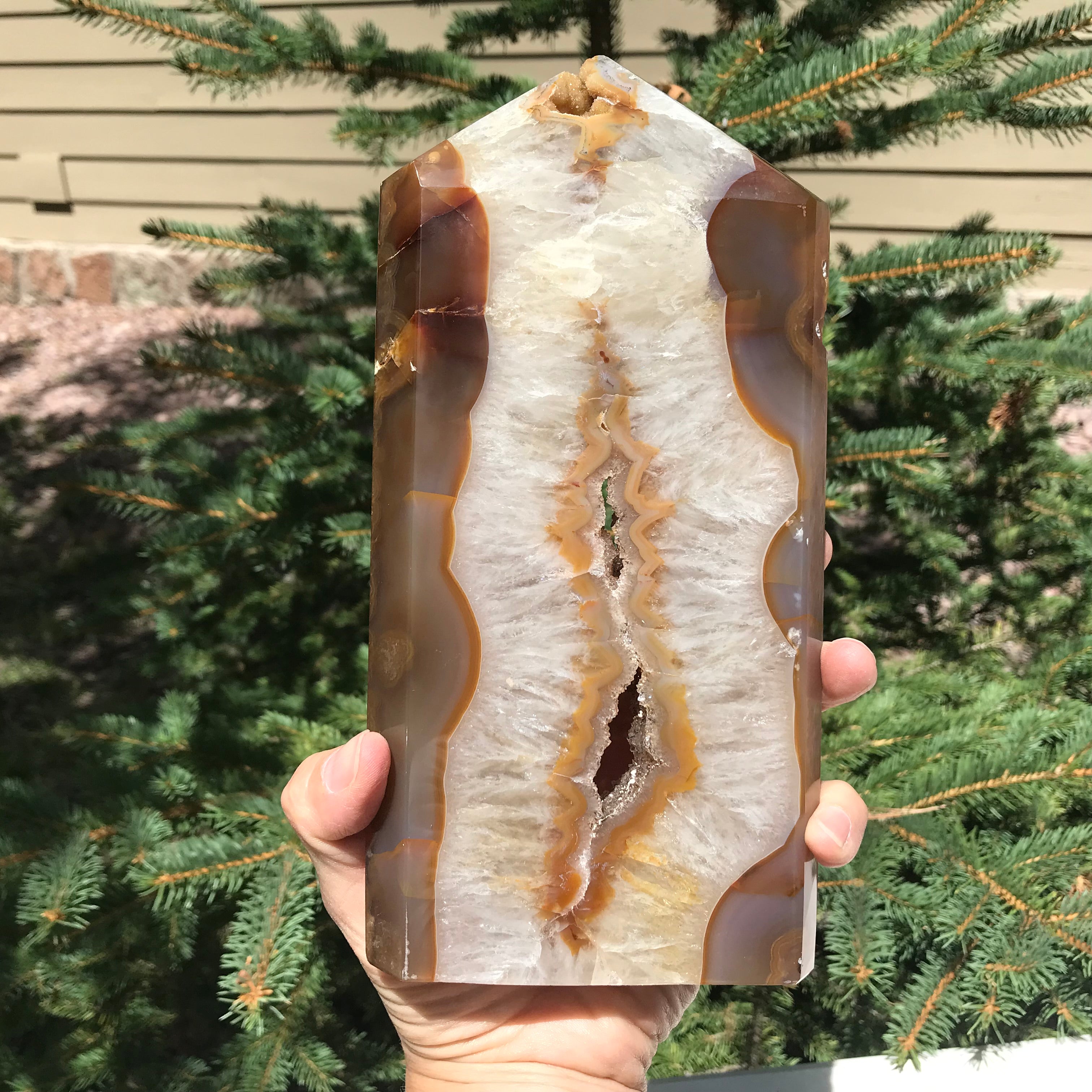 Supreme Brazilian Agate Tower