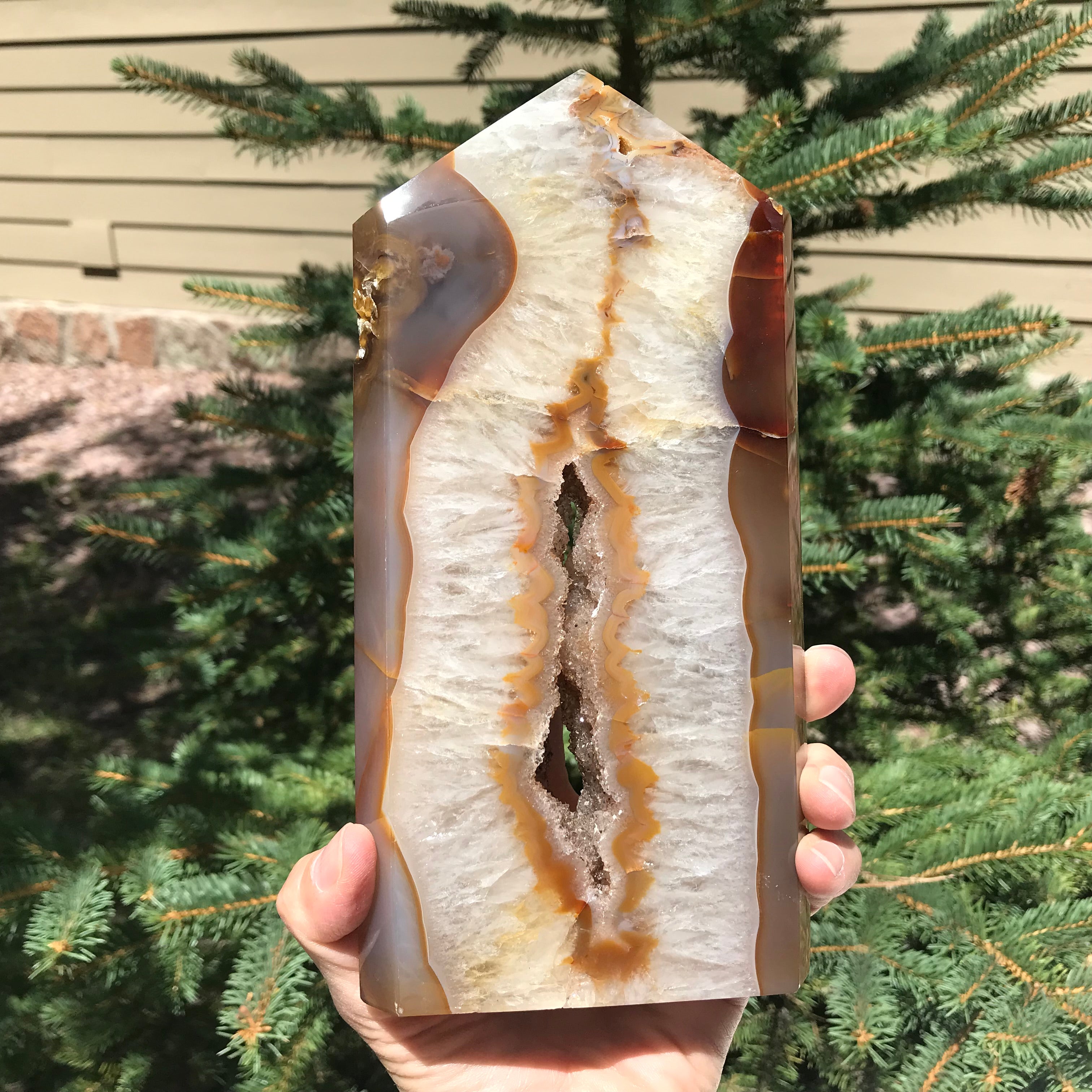 Supreme Brazilian Agate Tower