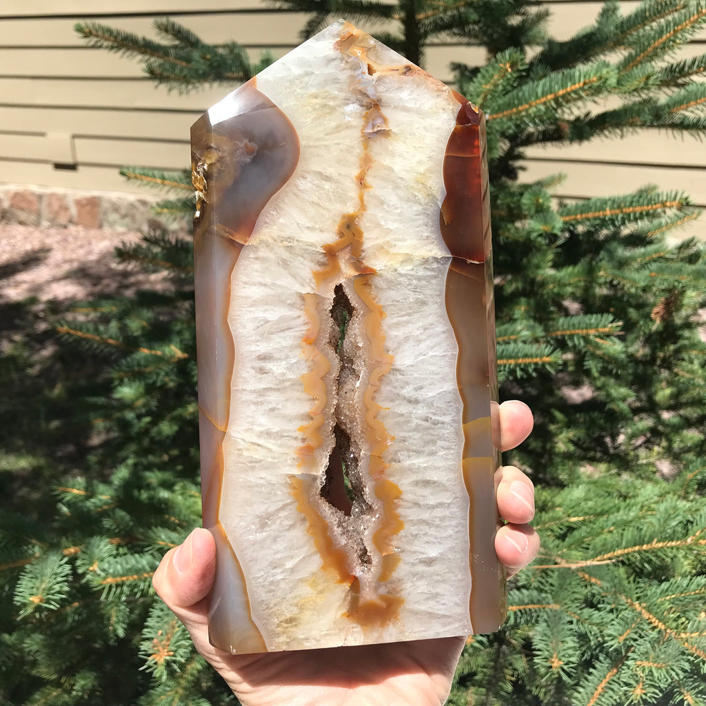 Supreme Brazilian Agate Tower
