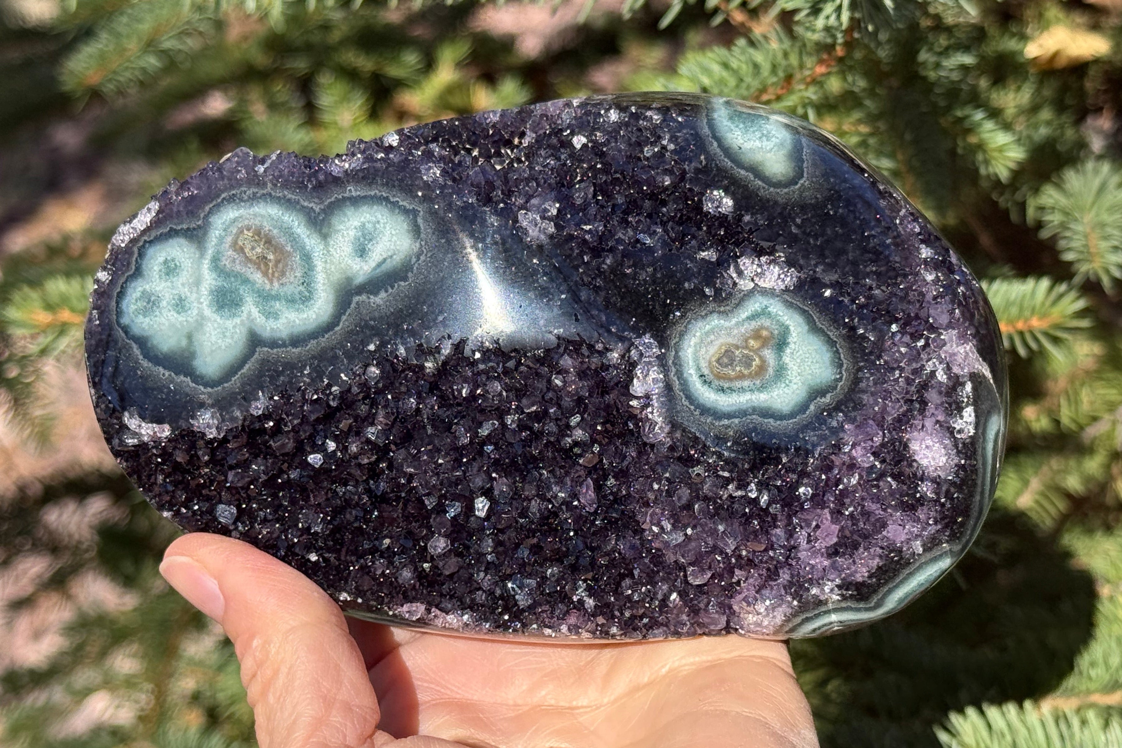 Green Eyed Amethyst Freeform