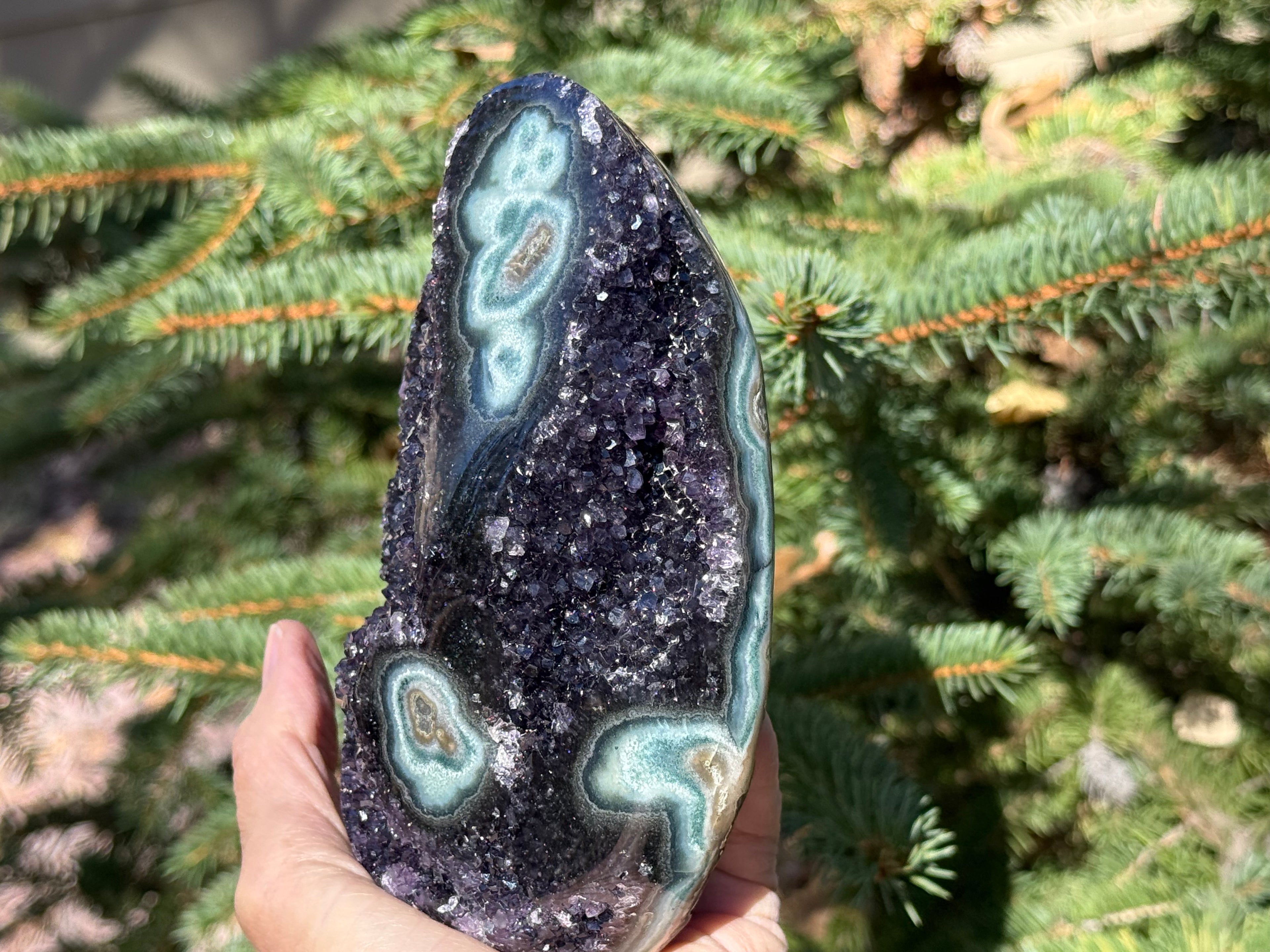 Green Eyed Amethyst Freeform