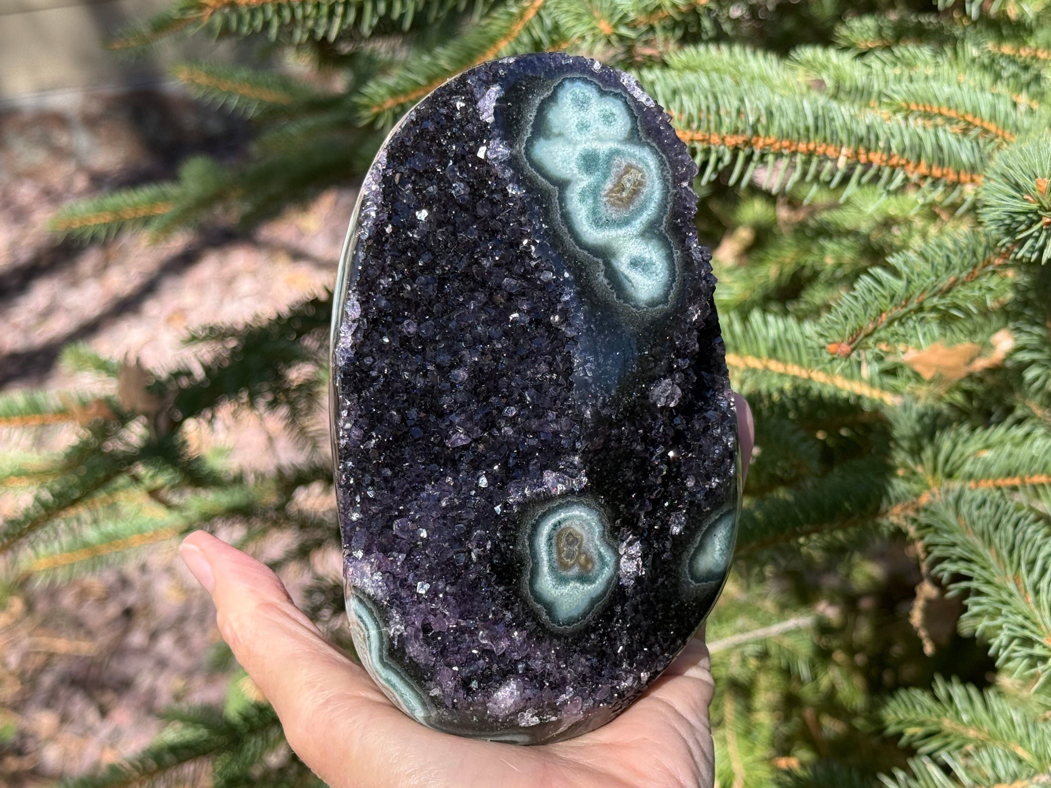 Green Eyed Amethyst Freeform