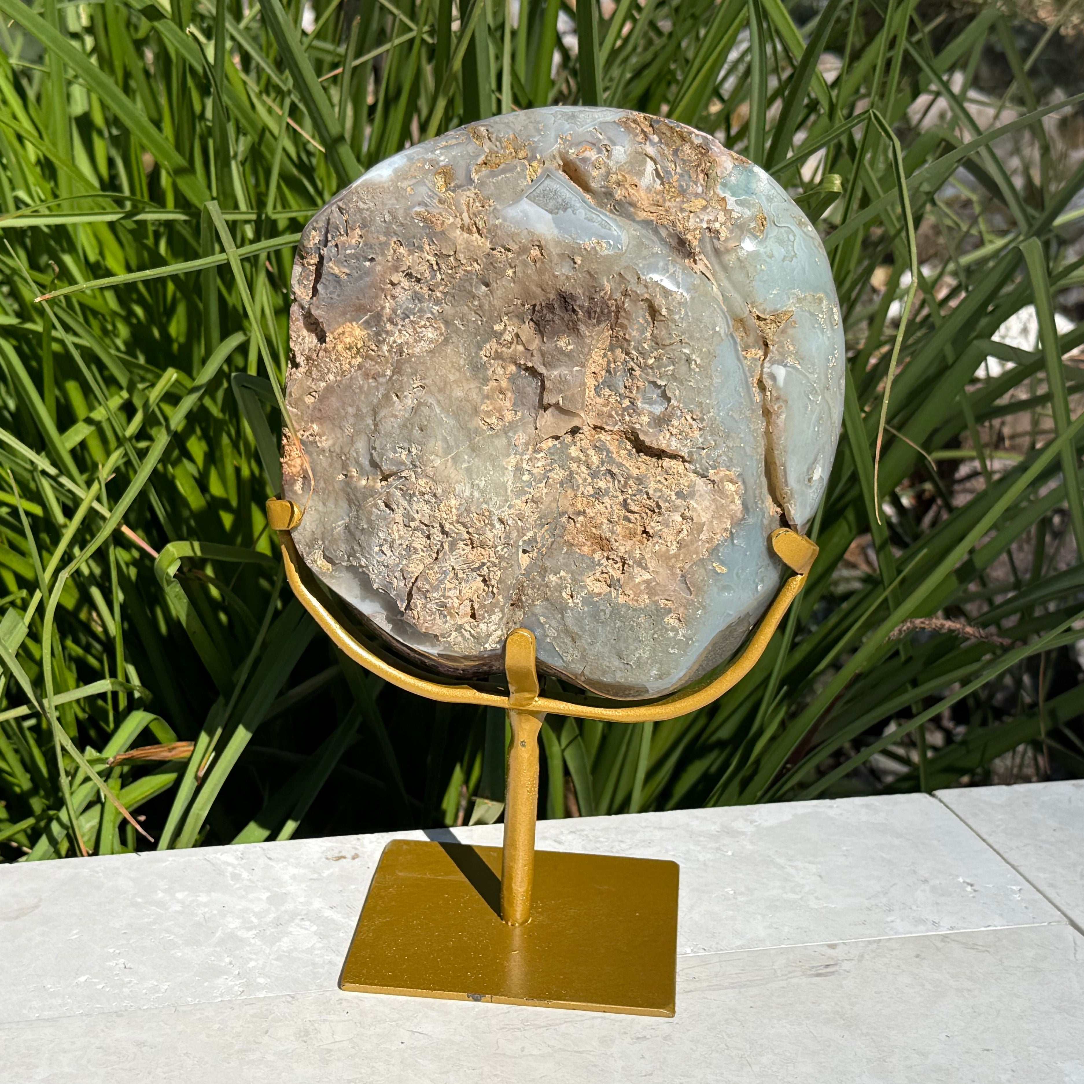 Amethyst Filled Polished Agate Geode