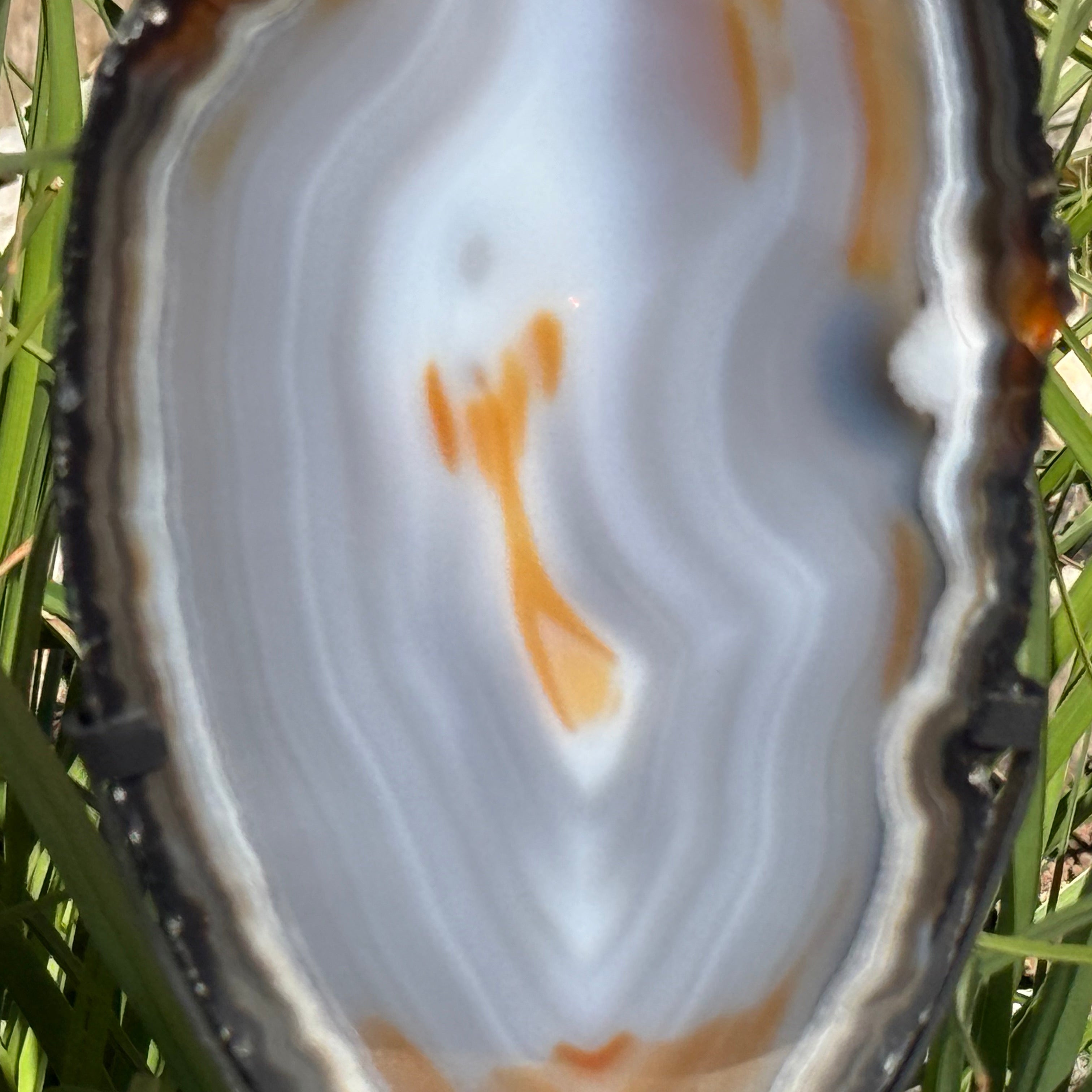 Beautifully Patterned and Banded Brazilian Agate Slice