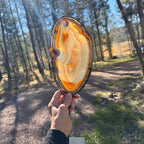 Beautifully Patterned and Banded Brazilian Agate Slice