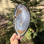 Beautifully Patterned and Banded Brazilian Agate Slice