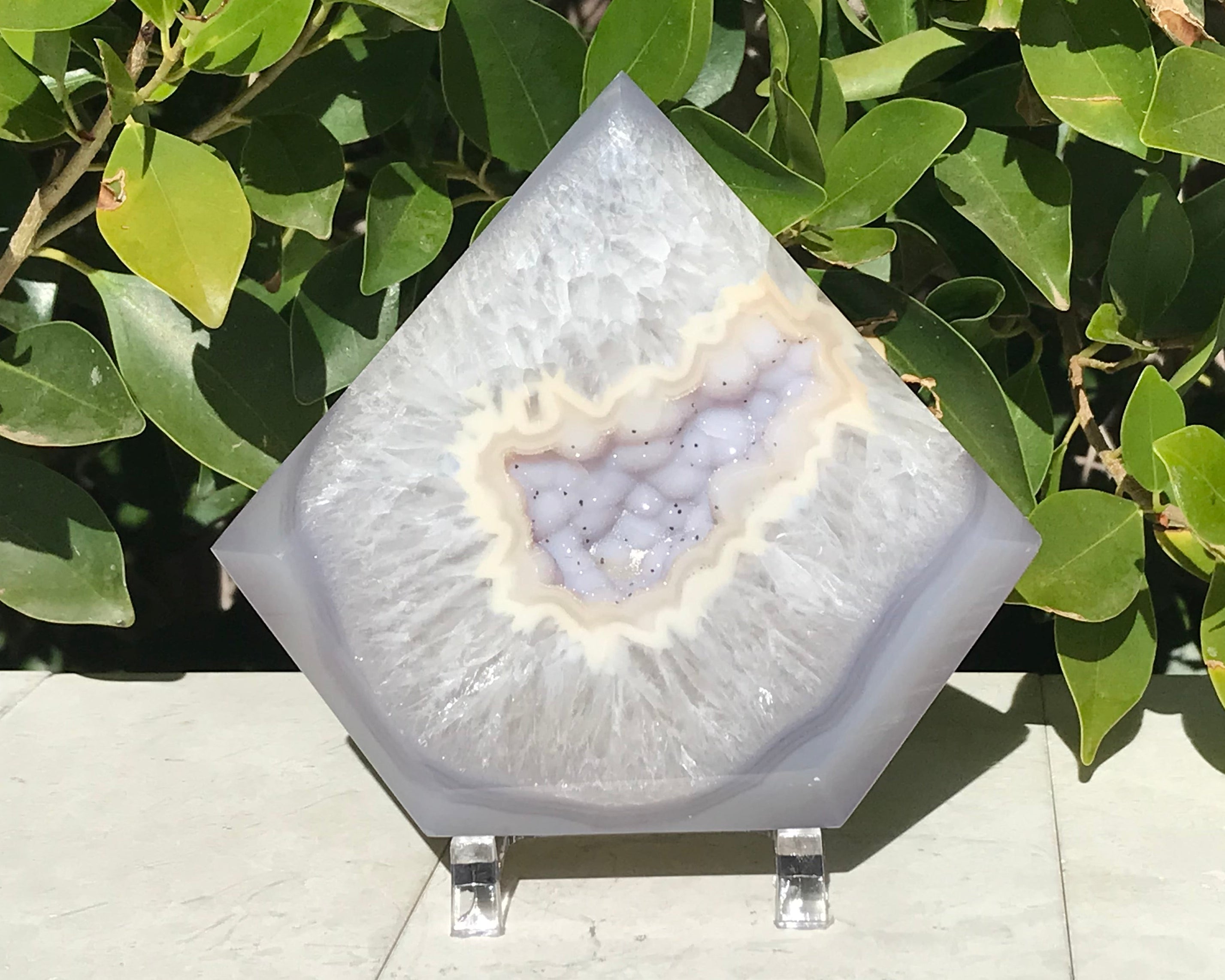 Stunning Pentagon Shaped Agate Geode
