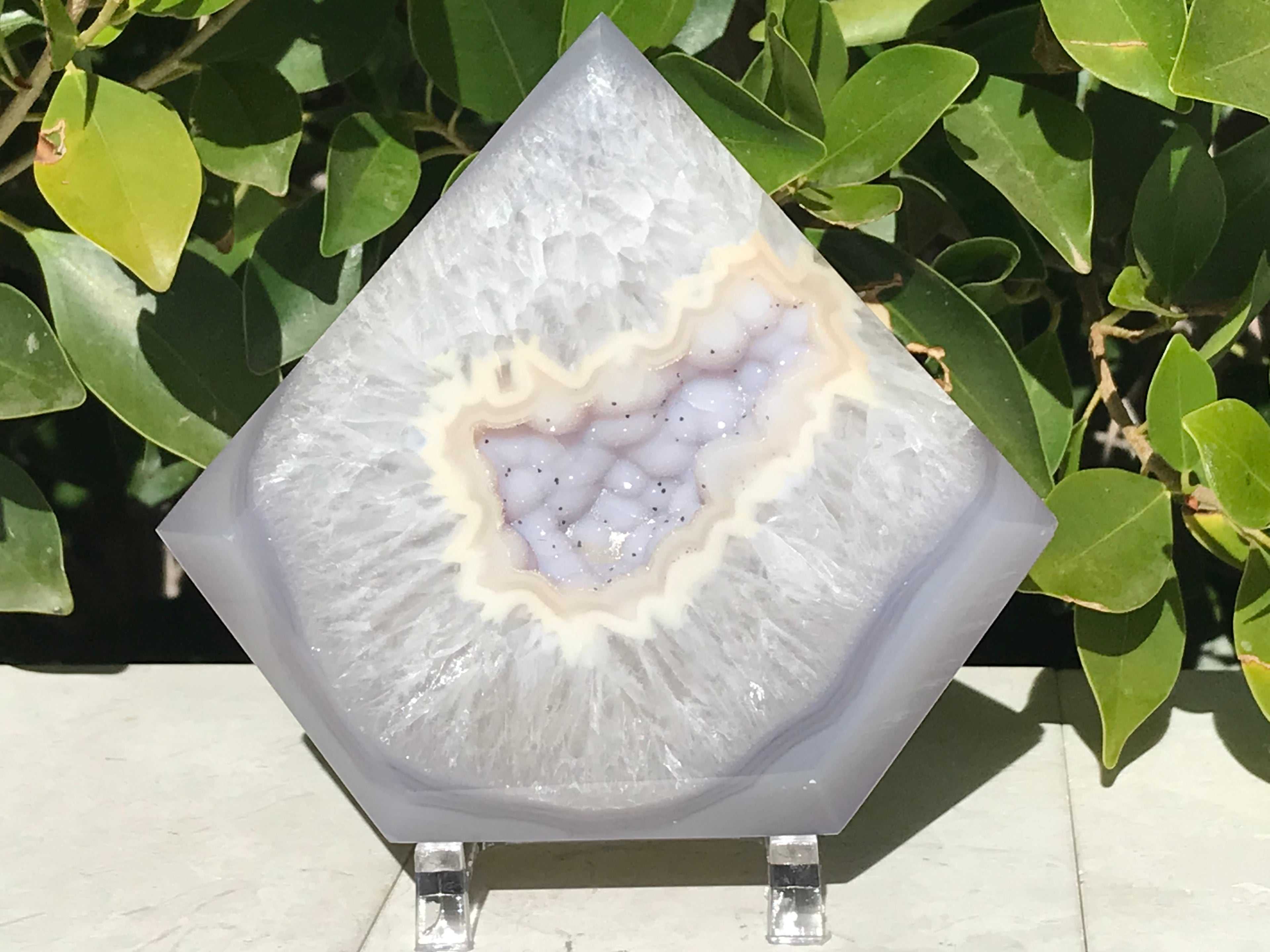 Stunning Pentagon Shaped Agate Geode
